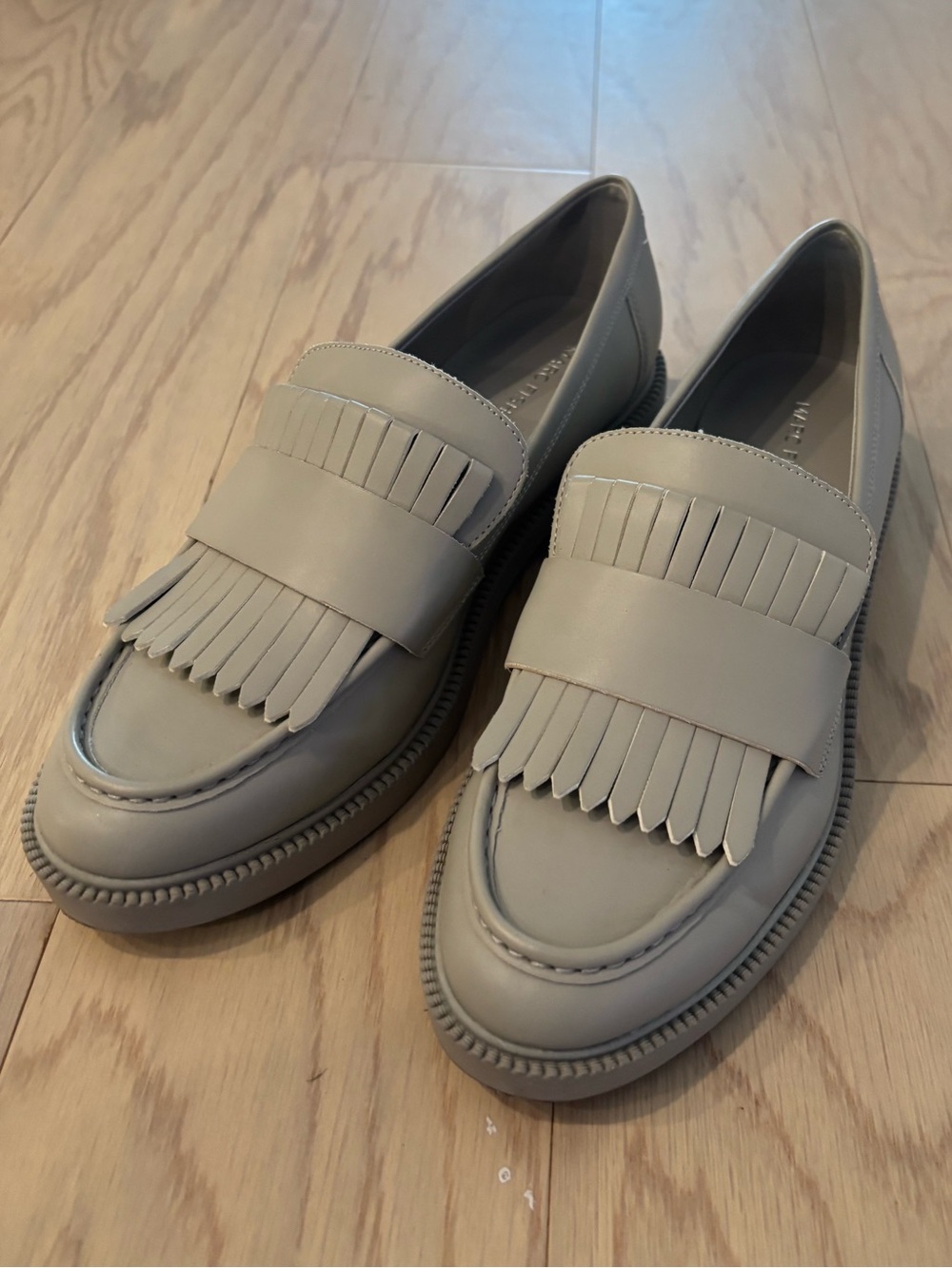 Marc Fisher Women's Beige Fringe Loafers